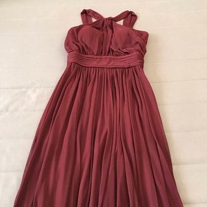 Burgundy Bridesmaids Dress